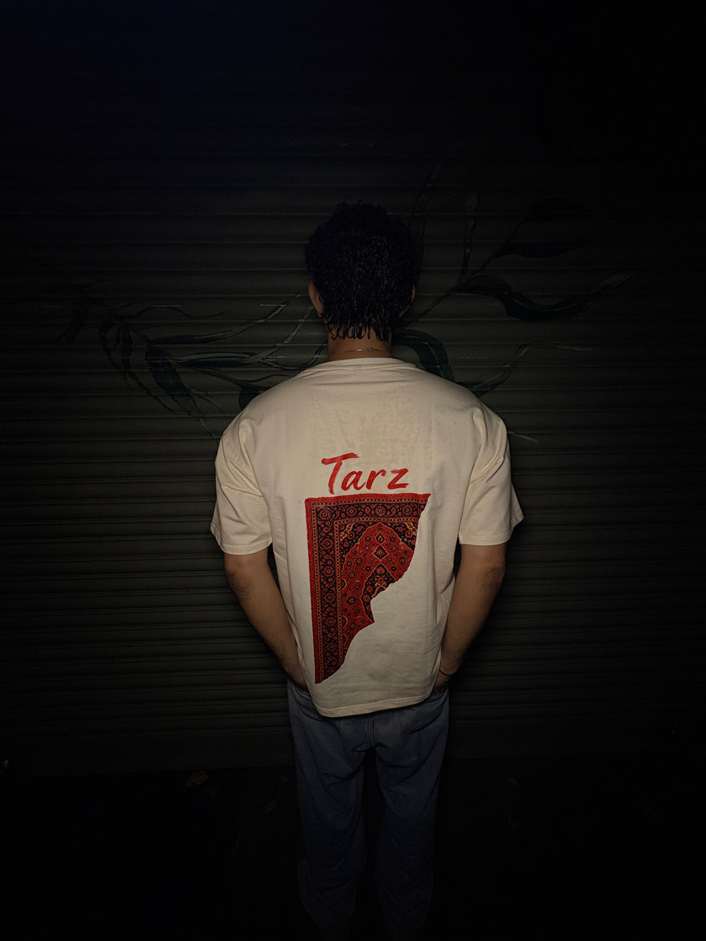 Tarz Vintage Bandana Graphic Oversized T-Shirt – Off-White